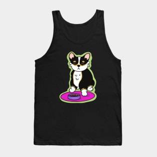 Kawaii Tri color Corgi Tank Top